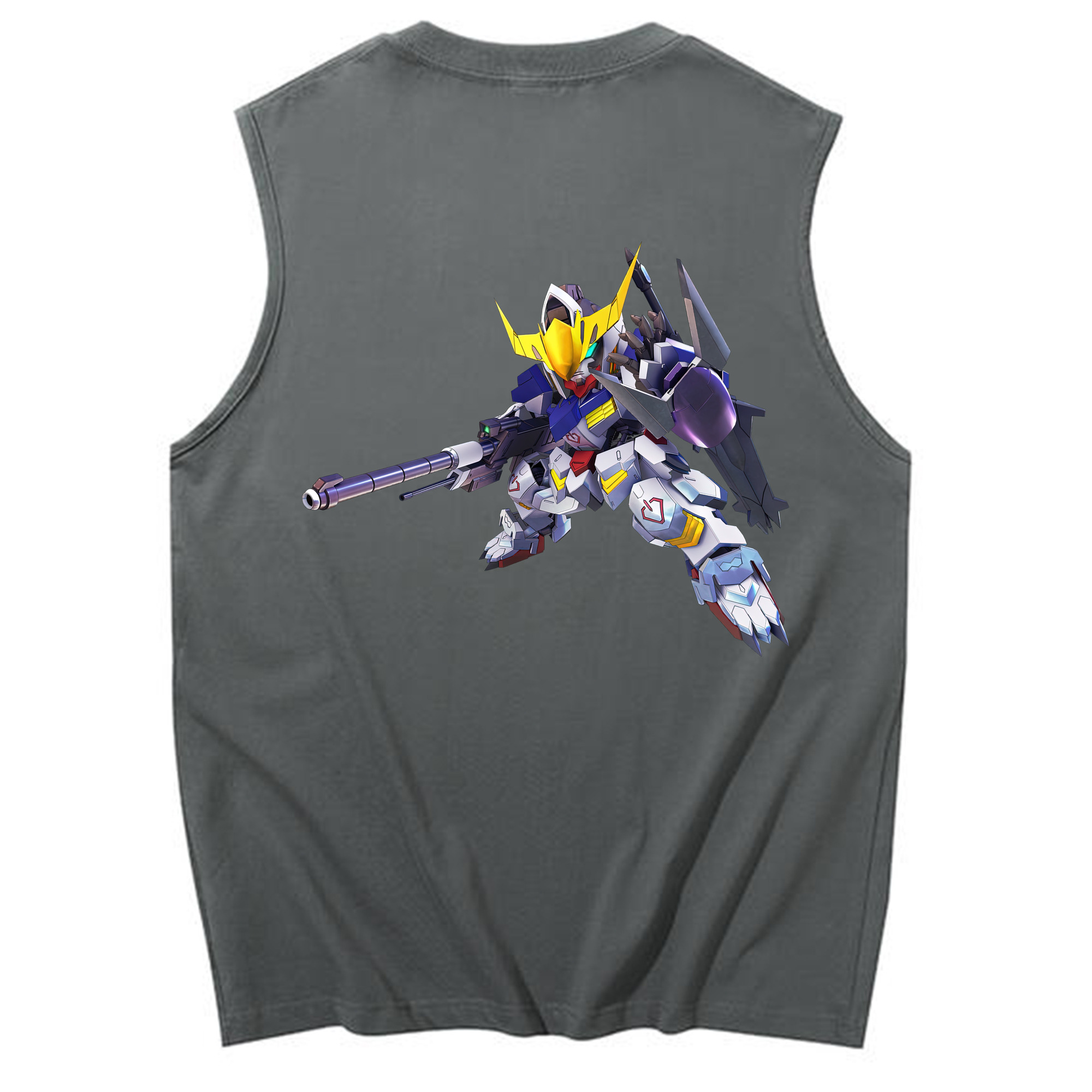 （画像用） 機動戦士ガンダム Mobile Suit Gundam コットン100％タンクトップ（背面プリント）